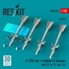 RESKIT RS48-0582 R-27ET (AA-10 Alamo-D) missiles (4 pcs) (MiG-29, Su-27, Yak-141) (3D Printed) (1/48)